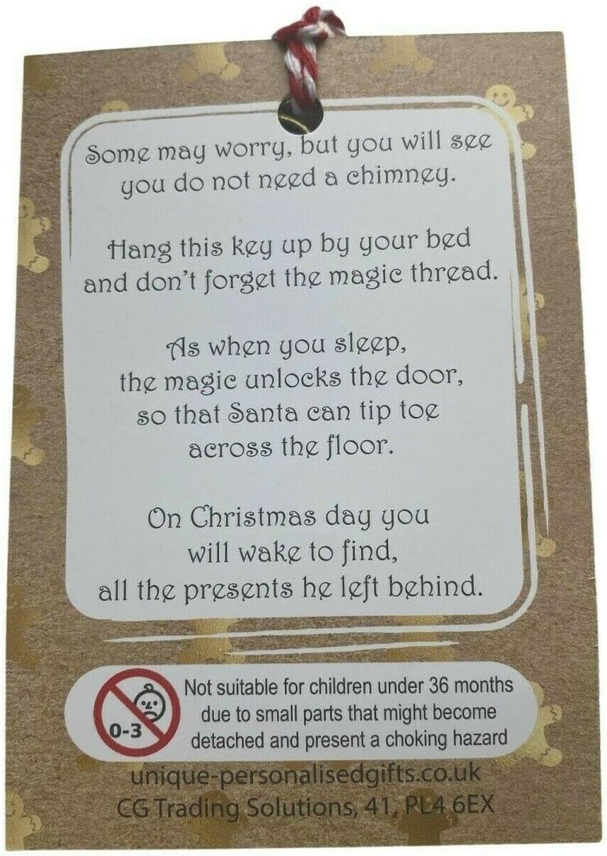 Santa's Magic Key - Xmas Eve Decoration - Christmas Eve Box Fillers