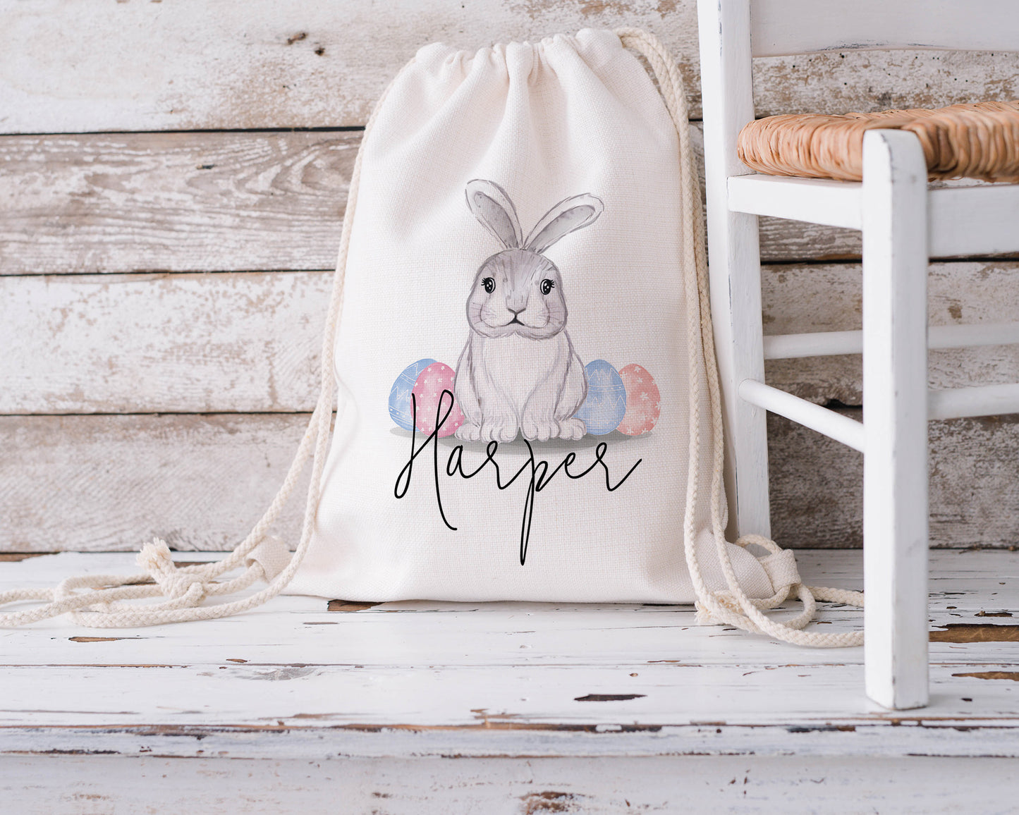 Personalised Drawstring Bag, Easter Egg Bag, Easter Gift For Kids, Easter Bunny Gifts, Nursery Toy Bag, Nursery Gifts