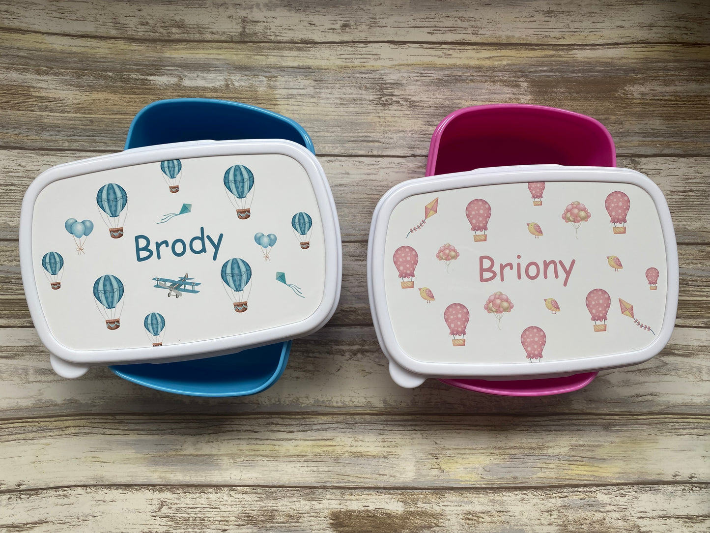 Personalised Snack Box For Kids, Back To School Gifts, Blue & Pink Designs