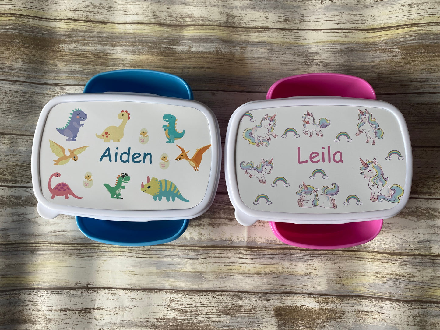 Personalised Snack Box For Kids, Dinosaur Gifts, Unicorn Gifts, Nursery Lunch Box