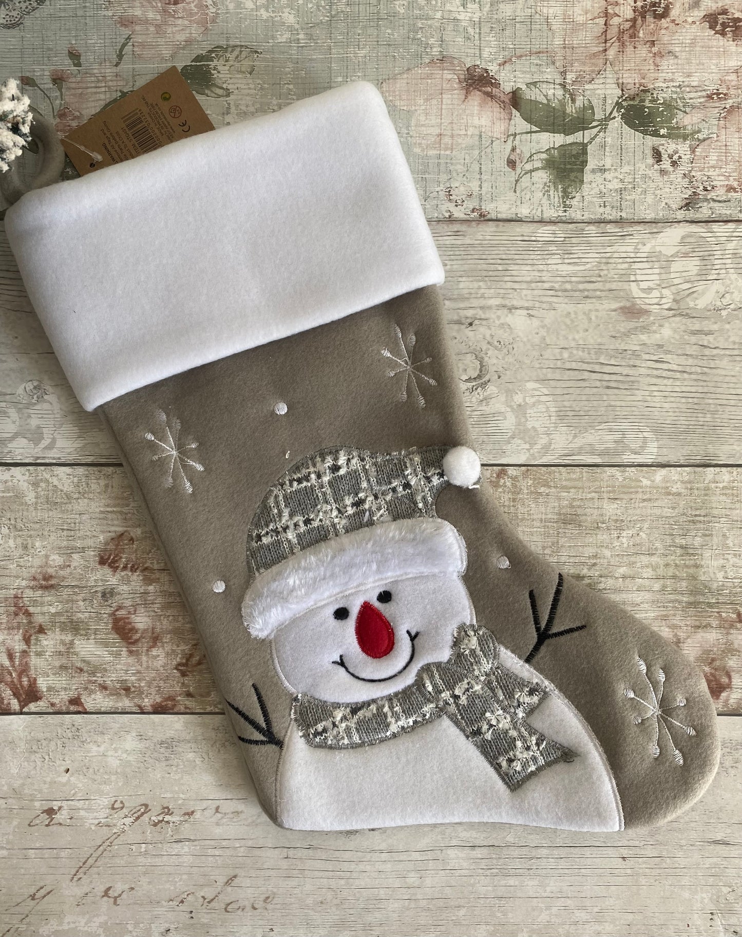 Personalised Christmas Stocking - Family Christmas Stocking - Christmas Eve Stocking - Penguin Snowman Stocking