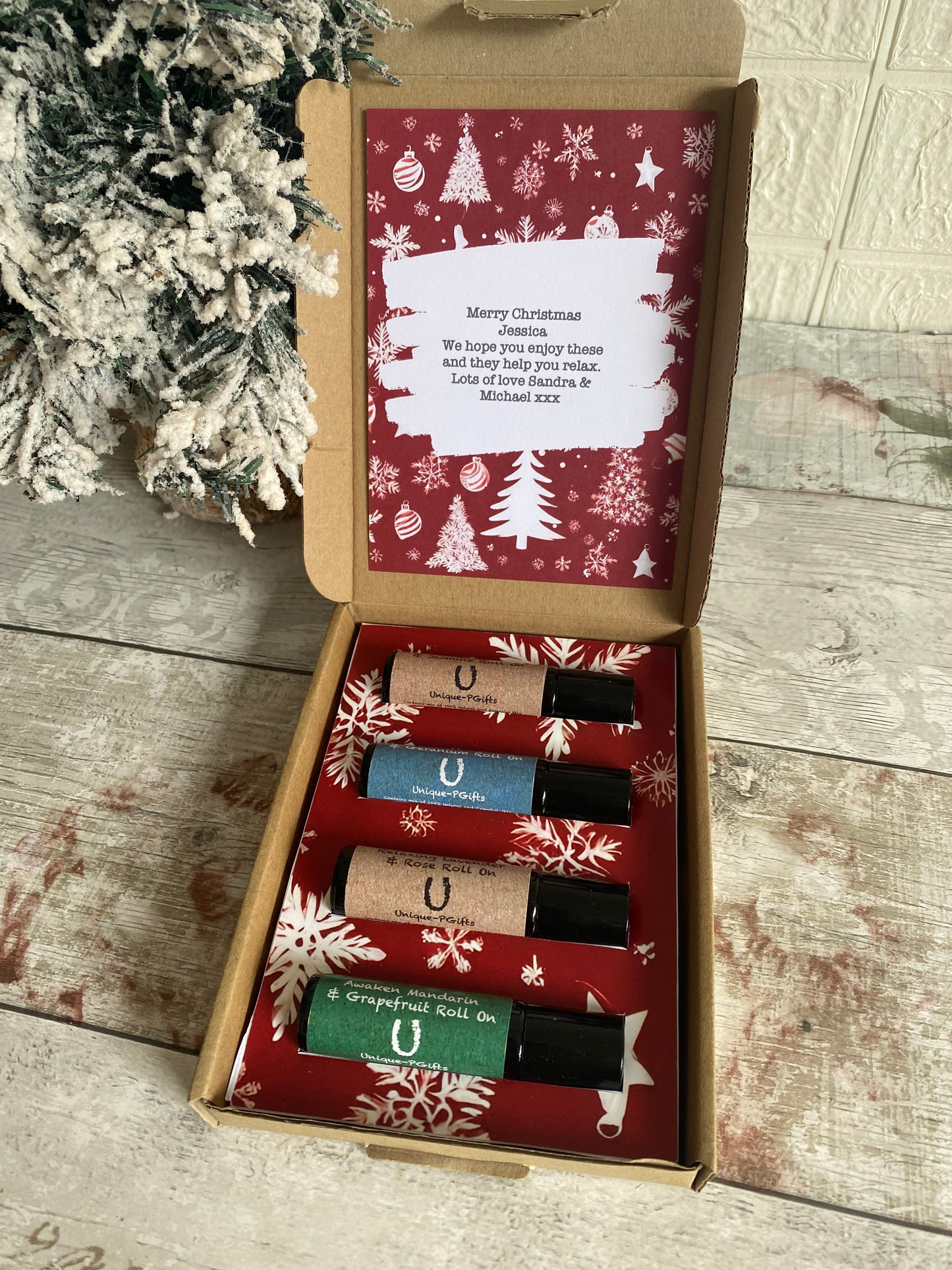 Aromatherapy Spa Gift Box - Essential Oil Set - Self Care Gift - Positivity Gifts - Wellbeing Gift - Stocking Fillers For Adults