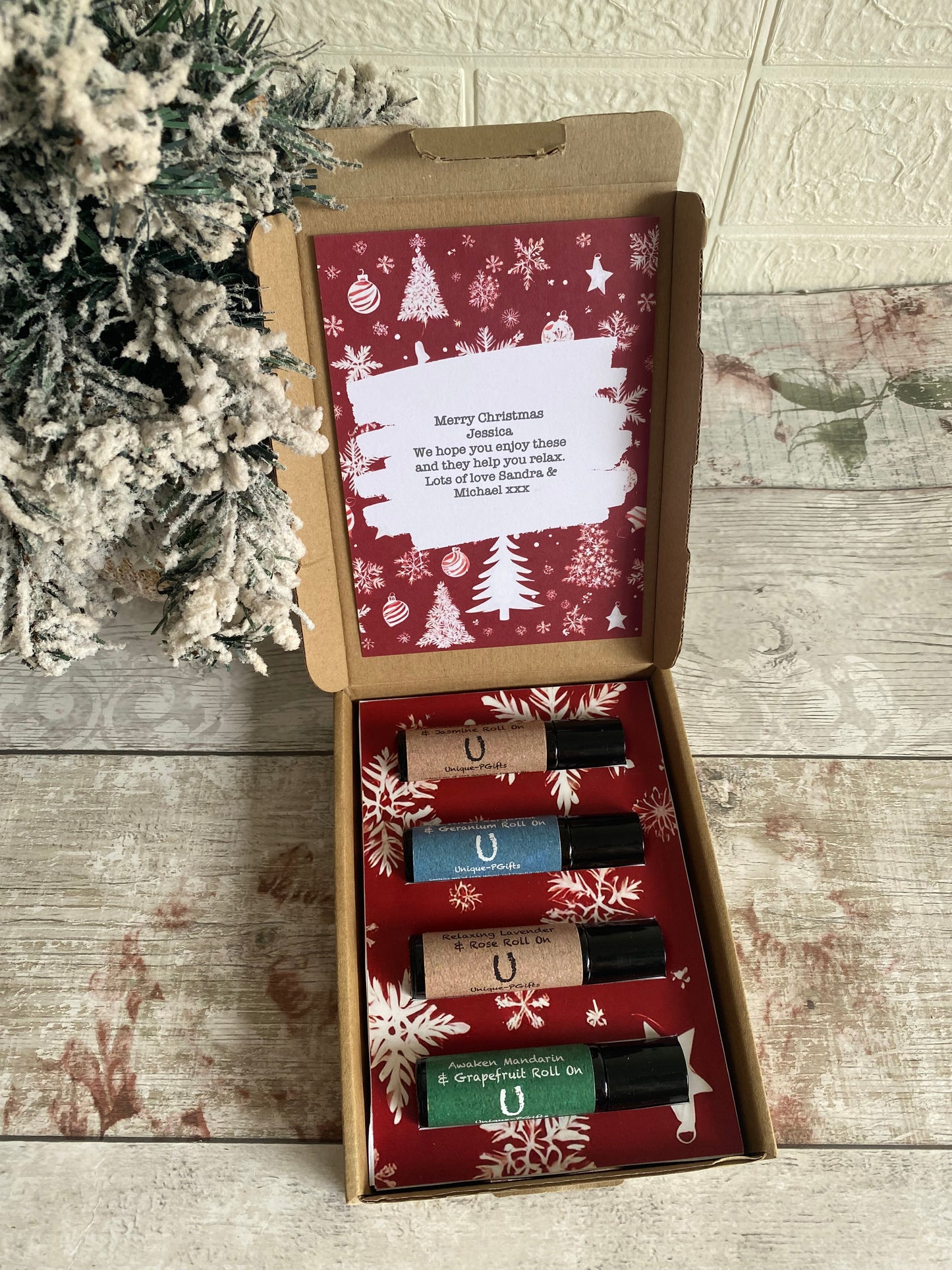 Aromatherapy Spa Gift Box - Essential Oil Set - Self Care Gift - Positivity Gifts - Wellbeing Gift - Stocking Fillers For Adults