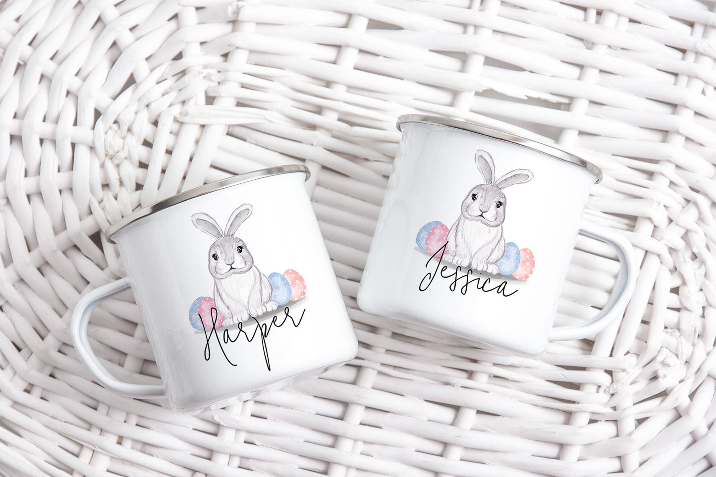 Personalised Easter Basket Gifts For Kids - Easter Mugs - Easter Basket Fillers - Easter Gift - Bunny Rabbit Gift - Camping Mugs For Kids