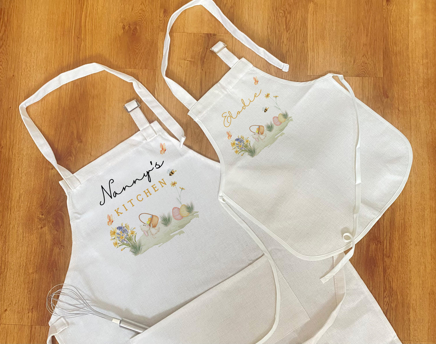 Personalised Easter Apron - Kids Apron - Easter Gifts - Baking Gifts - Children's Apron - Matching Aprons - Easter Decor - Nanny's Kitchen