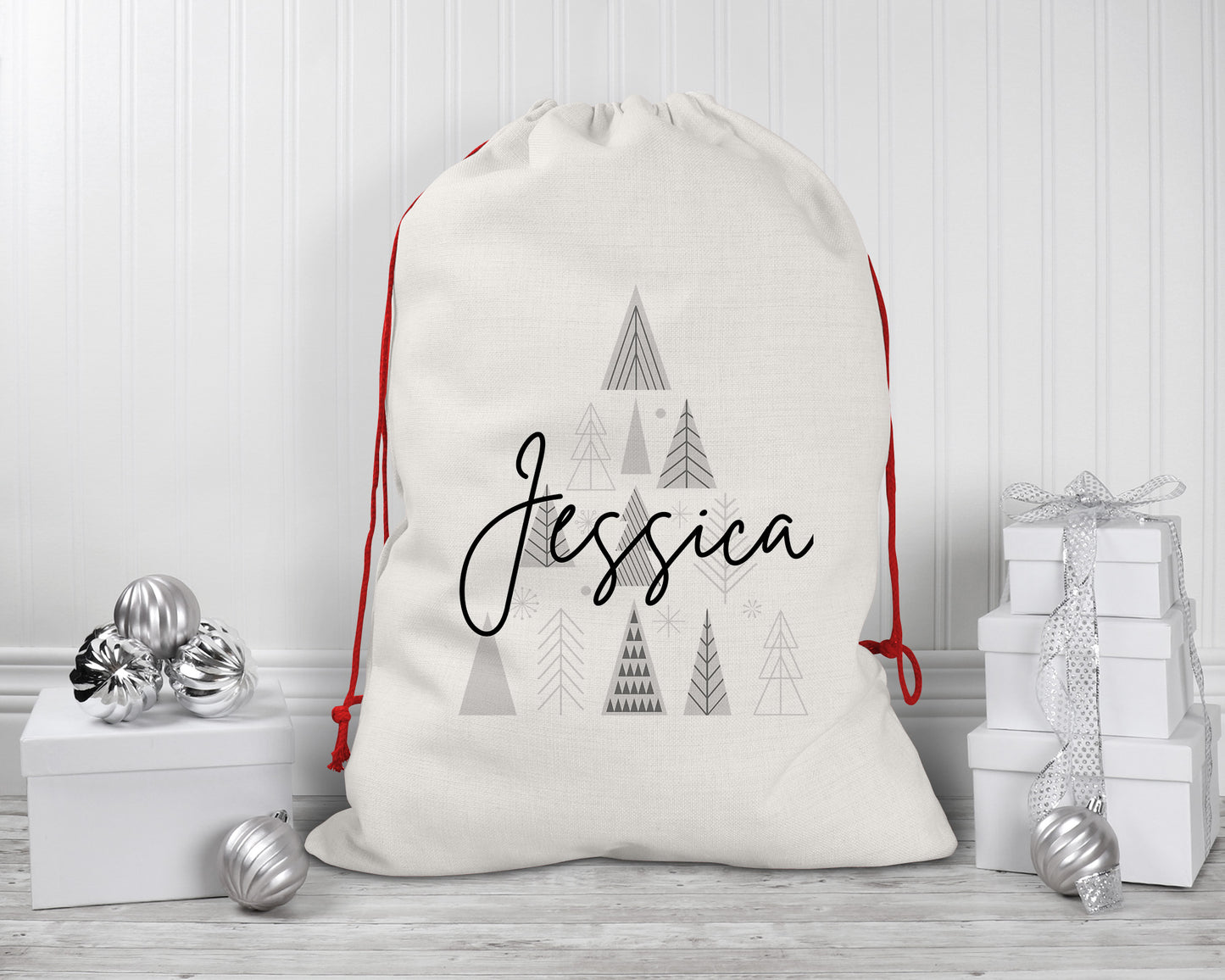 Personalised Christmas Gift Bag For Adults, Christmas Sack Adults, Christmas Eve Bag, Large And Small Santa Sack