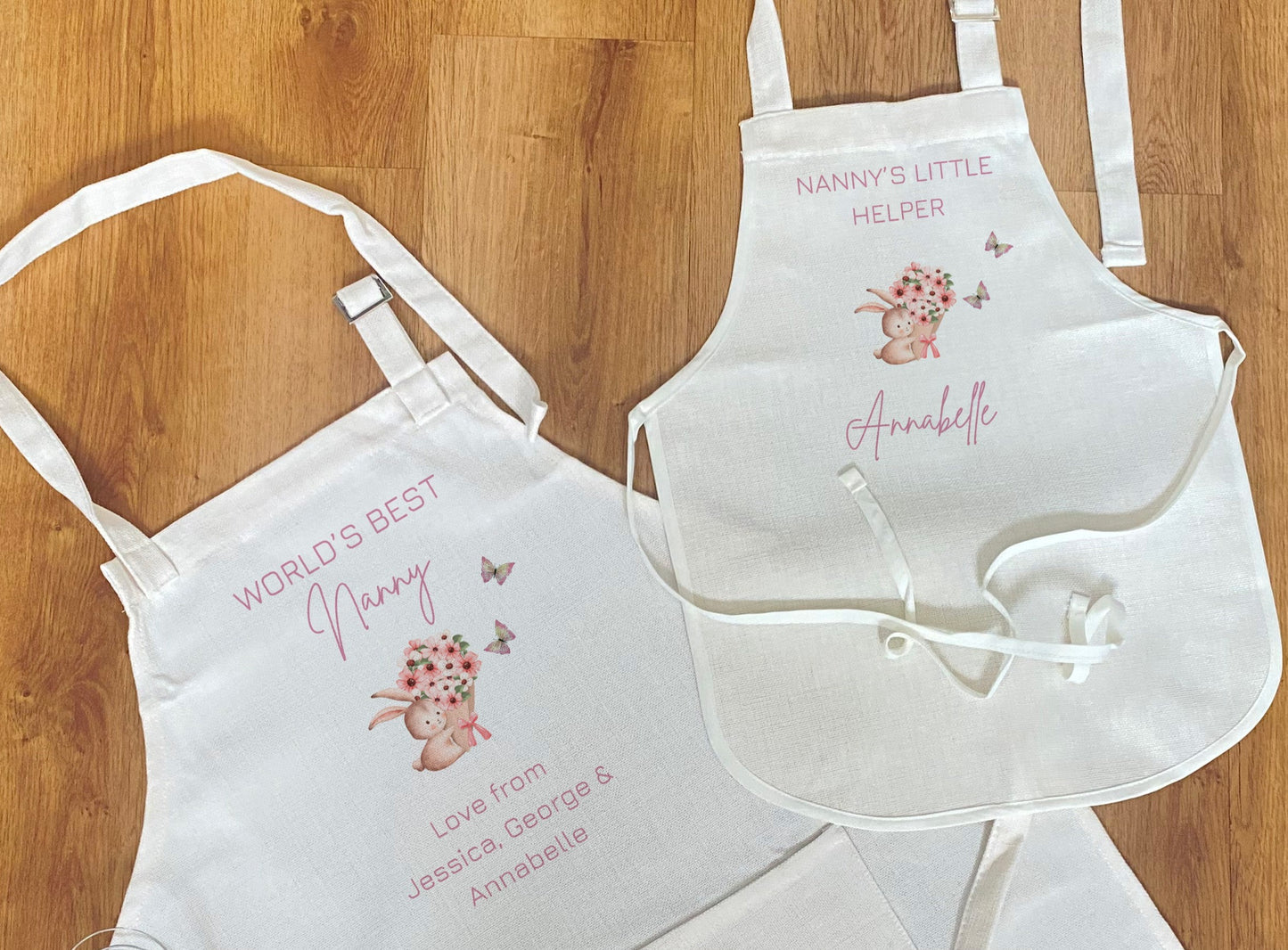 Personalised Nanny Gift - Nanny's Little Helper - Personalised Apron - Nanny Gift - World's Best Nanny - Grandparent Gift