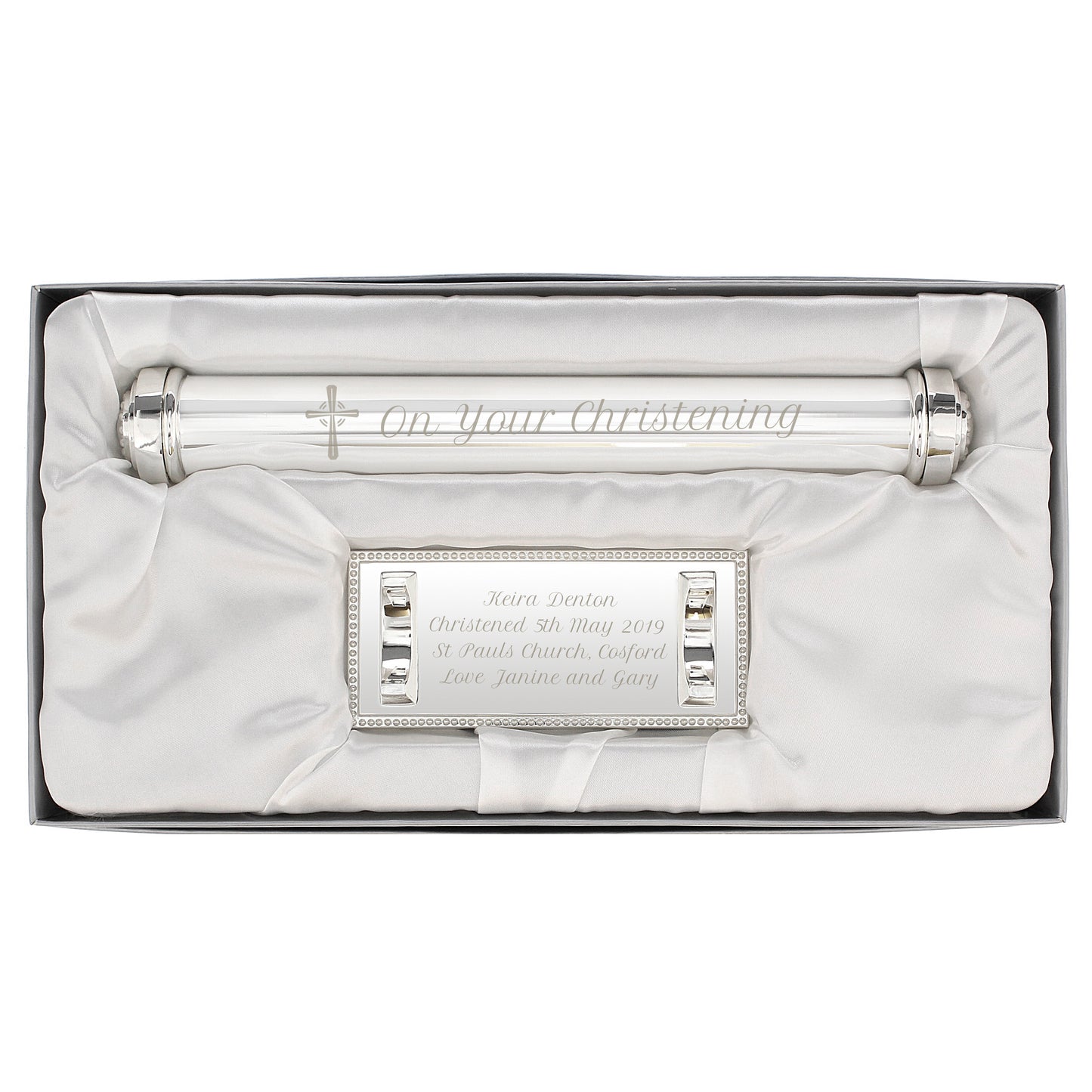 Personalised 'On Your Christening' Certificate Holder
