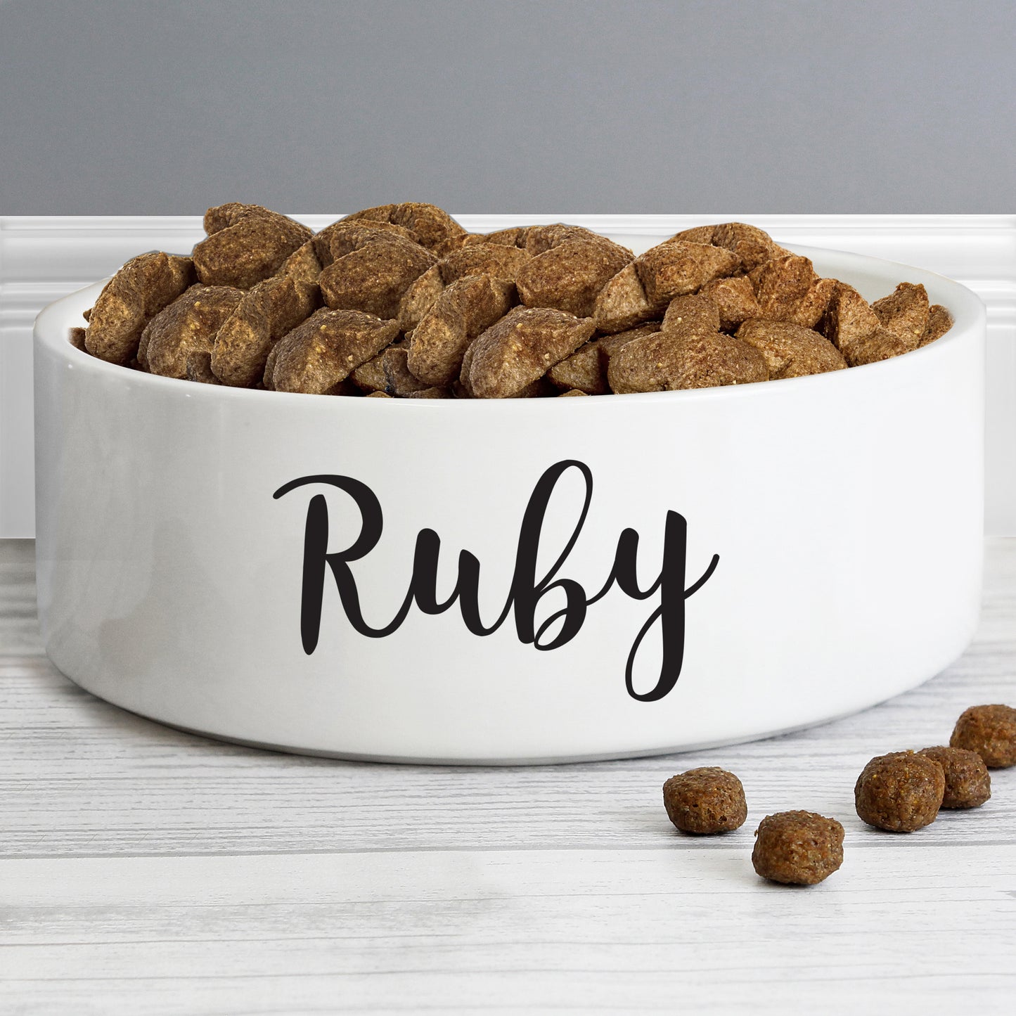 Personalised Any Name Medium White Pet Bowl