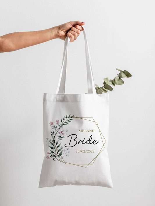 Personalised Bride Bag, Bride To Be Gifts, Wedding Day Gift Bag, Hen Party Gift For Bride
