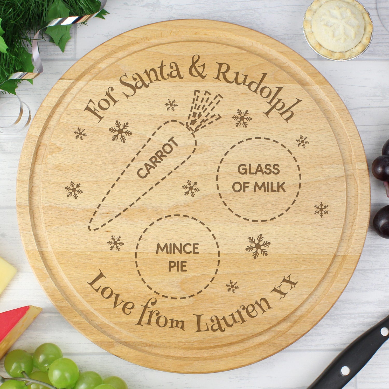 Christmas Shop - Personalised Christmas Treat Plates