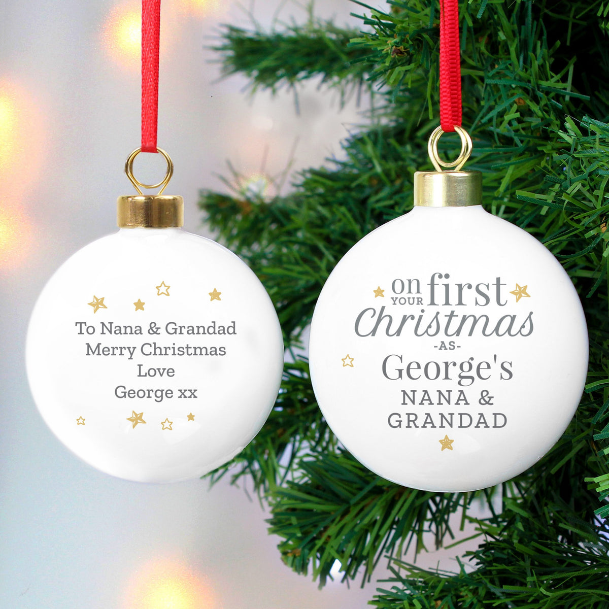 Christmas Shop - Personalised Christmas Baubles - Tree Decorations