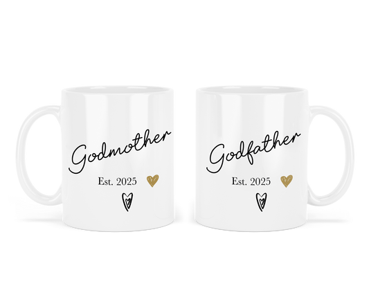 Godmother Mug - Godfather Mug - Godparent Thank You Gifts - Godparent Mugs - Godmother Thank You Gift