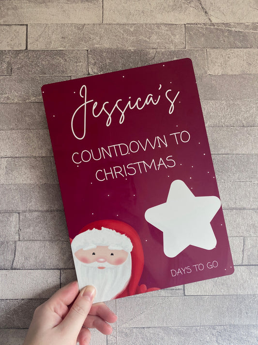 Countdown To Christmas Sign - Personalised Christmas Sign - 1st December Box Gifts