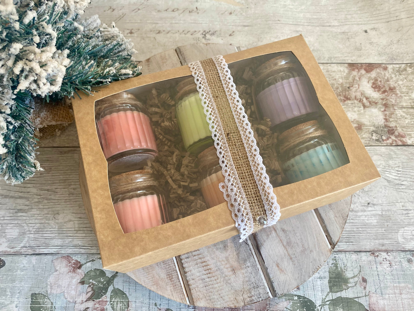 Luxury Christmas Candle Hamper - Gift For Mum - Friend Gift Hamper - Christmas Gift - Hamper For Women