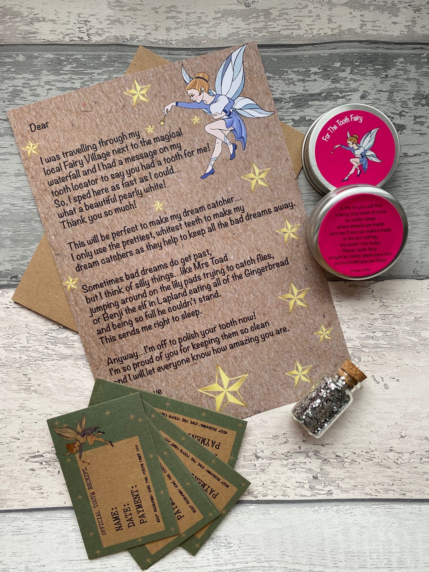 Personalised Tooth Fairy Kit For Kids