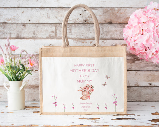 Personalised First Mother's Day Gift - Nanny Mothers Day Gift - Grandma Mother's Day Gift - New Grandma - New Nanny - New Mum - Shopping Bag