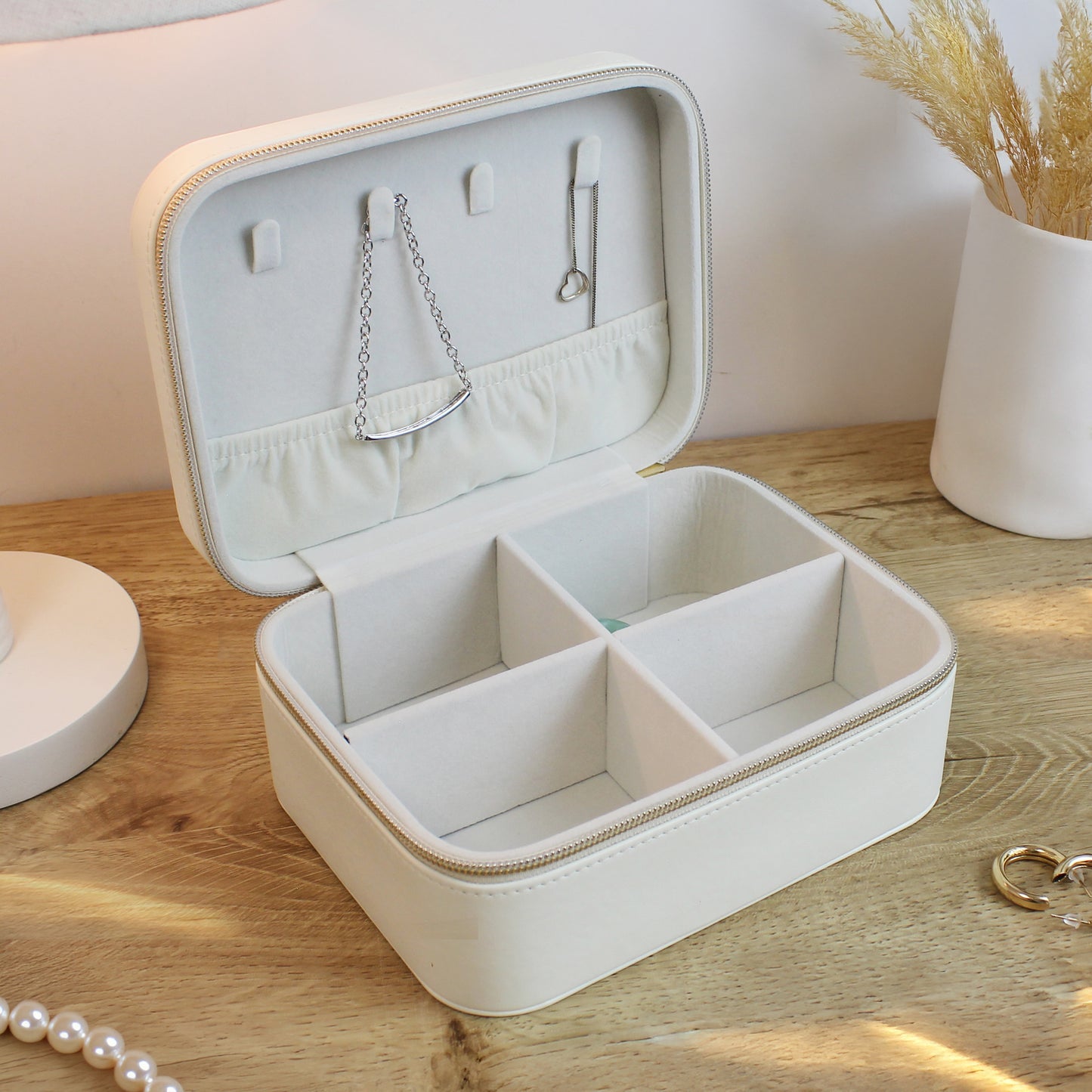 Personalised Floral Travel Jewellery Box