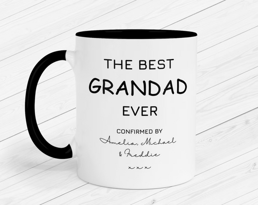 Personalised Grandad Mug, Best Grandad Ever, Fathers Day Gift, Gift For Grandad, Grandad Birthday Gift