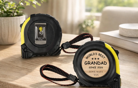 Personalised Tape Measure, Fathers Day Gift for Dad, Grandad, Grandpa, DIY Tool Present