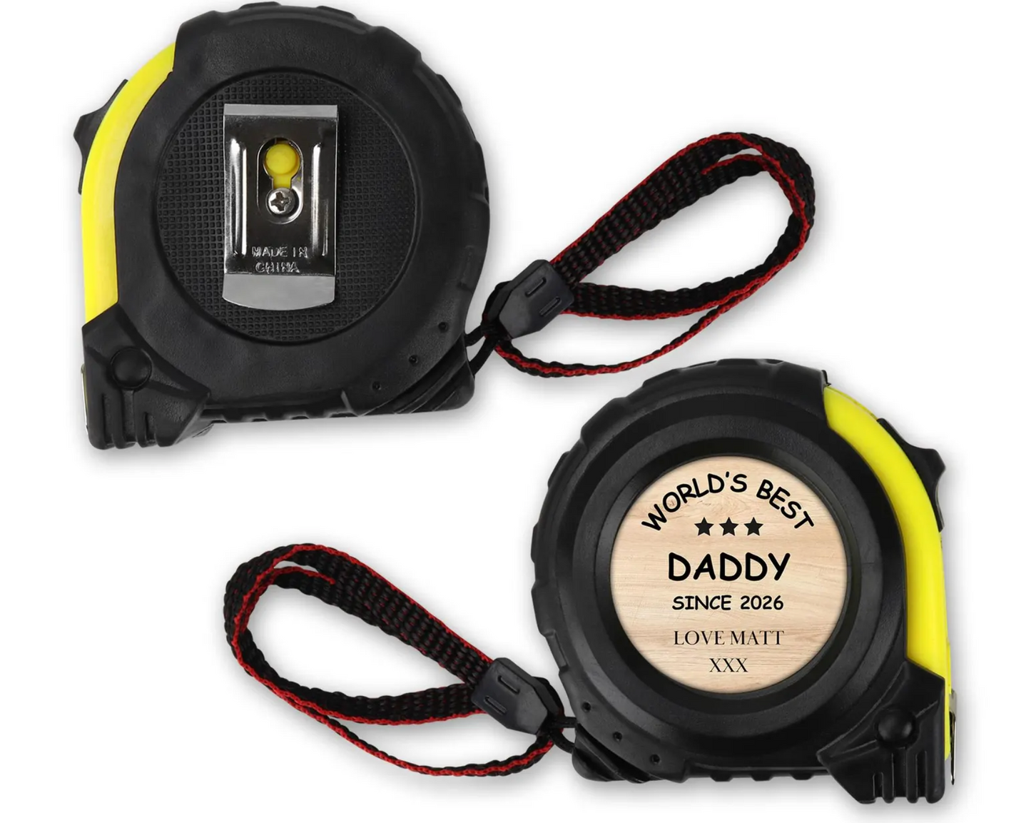 Personalised Tape Measure, Fathers Day Gift for Dad, Grandad, Grandpa, DIY Tool Present