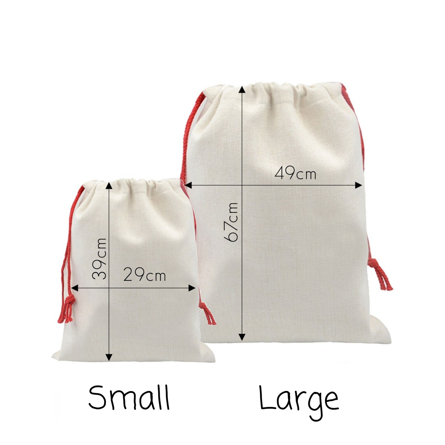 Personalised Luxury Santa Sack - Christmas Tree Sack - Christmas Sack For Adults - Large And Small Christmas Stocking