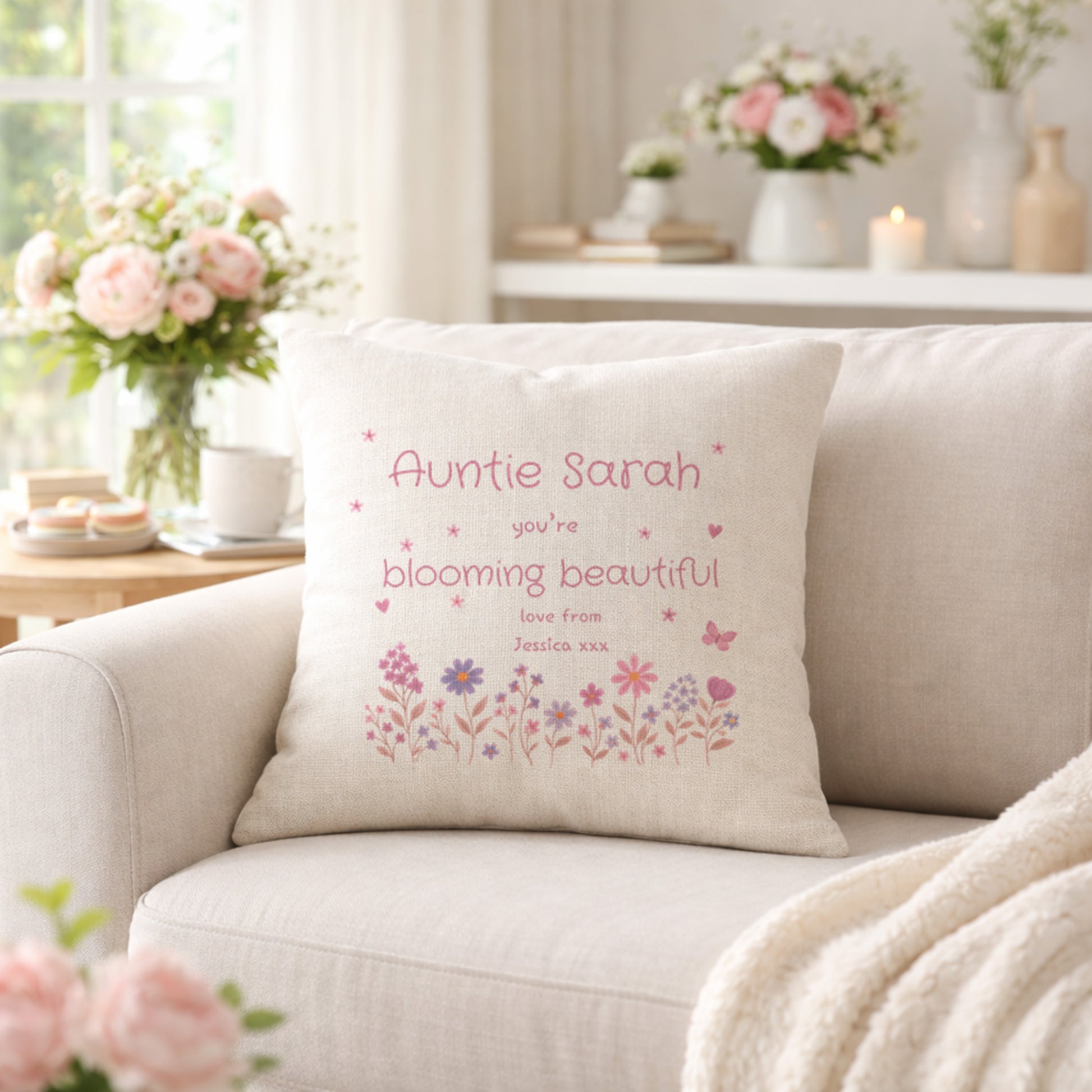 Personalised Auntie Cushion