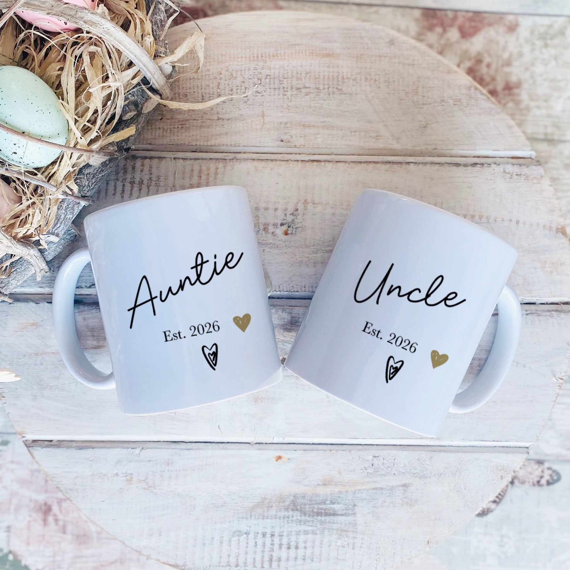 Auntie and Uncle Mug Set 2026