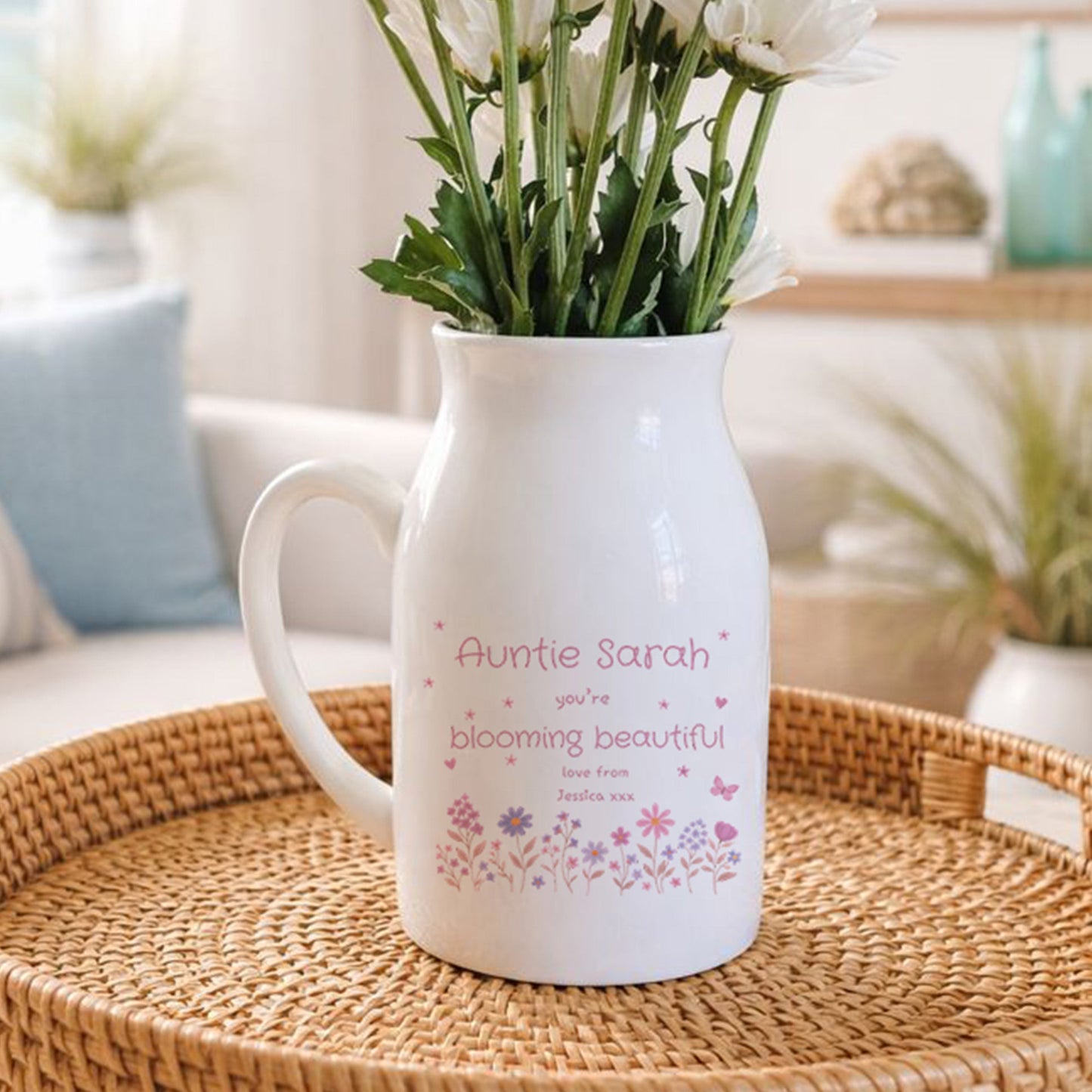 Personalised Auntie Vase