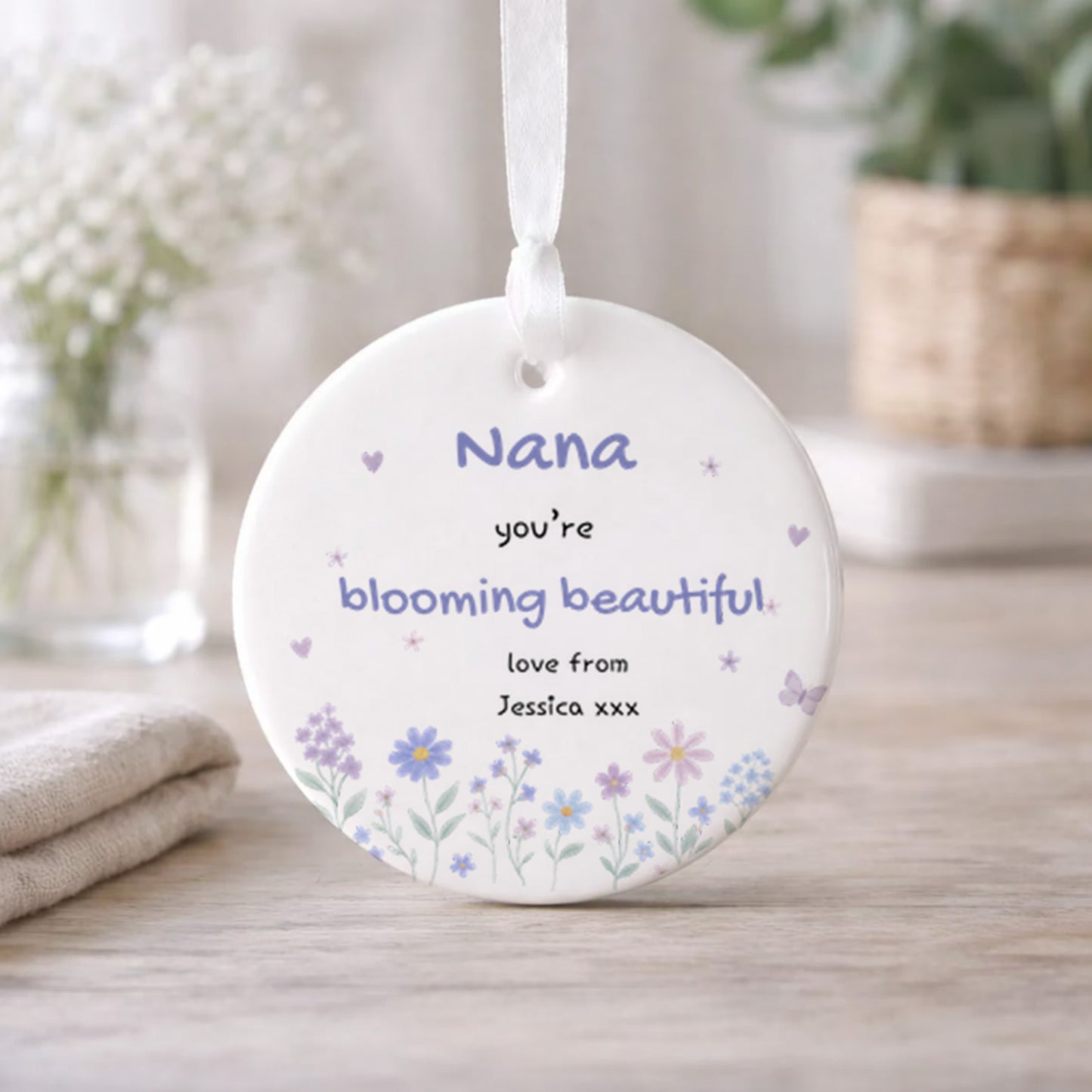 Personalised Nana ornament