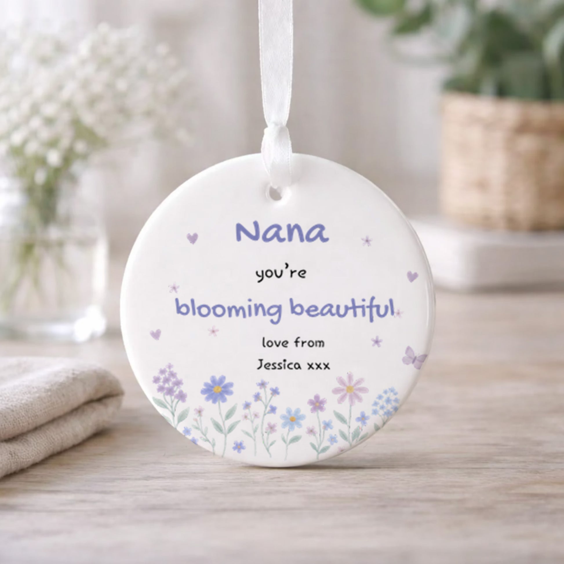 Personalised Nana ornament