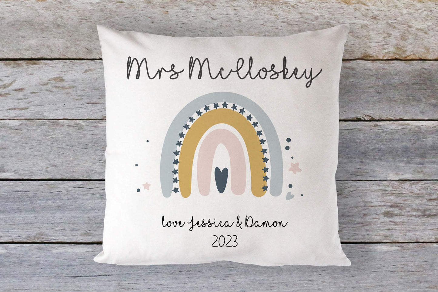 Personalised Teacher Cushion, Teacher Gifts From Class, Teacher Appreciation Gifts