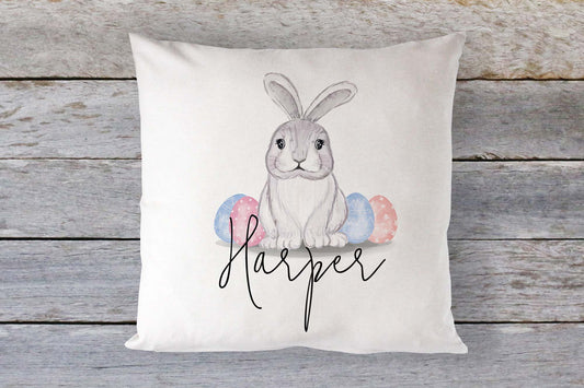 Personalised New Baby Gifts, Bunny Rabbit Cushion, Nursery Gifts, Easter Cushion, Easter Gifts, Baby Shower Gift, Bunny Rabbit Nursery Decor