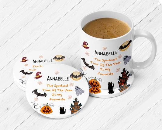 Personalised Halloween Mug, Halloween Gift For Her, Halloween Gift For Kids