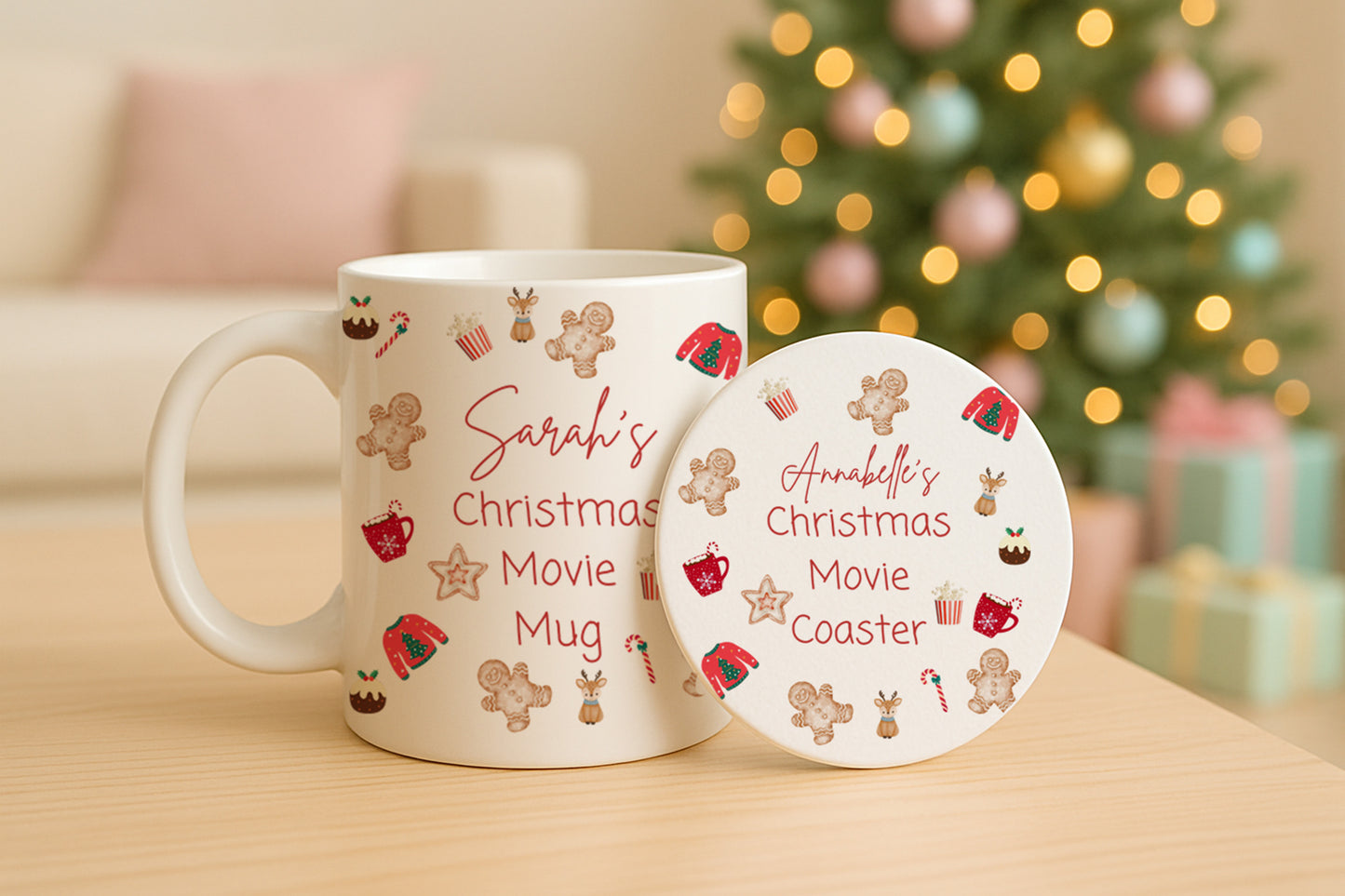 Personalised Christmas Mug, Christmas Movie Mug, Xmas Gifts, Secret Santa Gifts