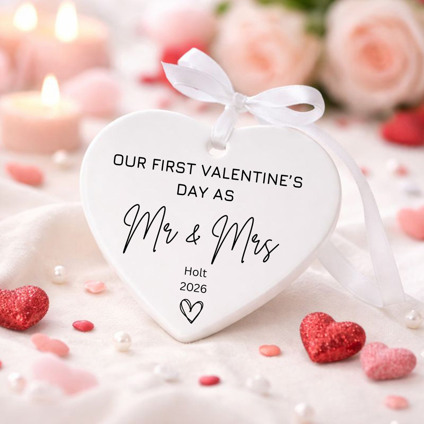First Valentines As Mr And Mrs - First Valentines Gift - Valentine's Day Gifts
