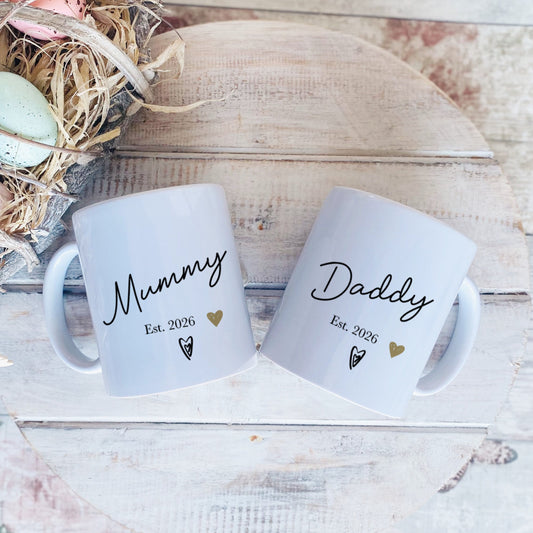 Mummy and Daddy Mug Set 2026