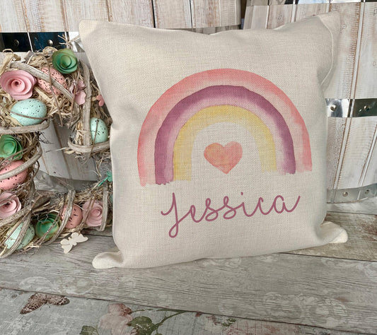 Personalised Rainbow Cushion - Teenage Girl Birthday Gifts