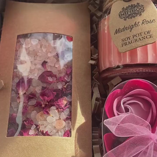 Mothers Day pamper hamper with multiple pamper items