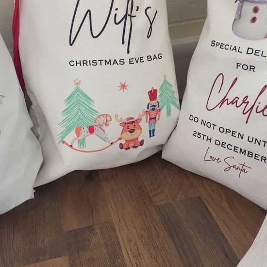Personalised Christmas Sacks by Unique Personalised Gifts.