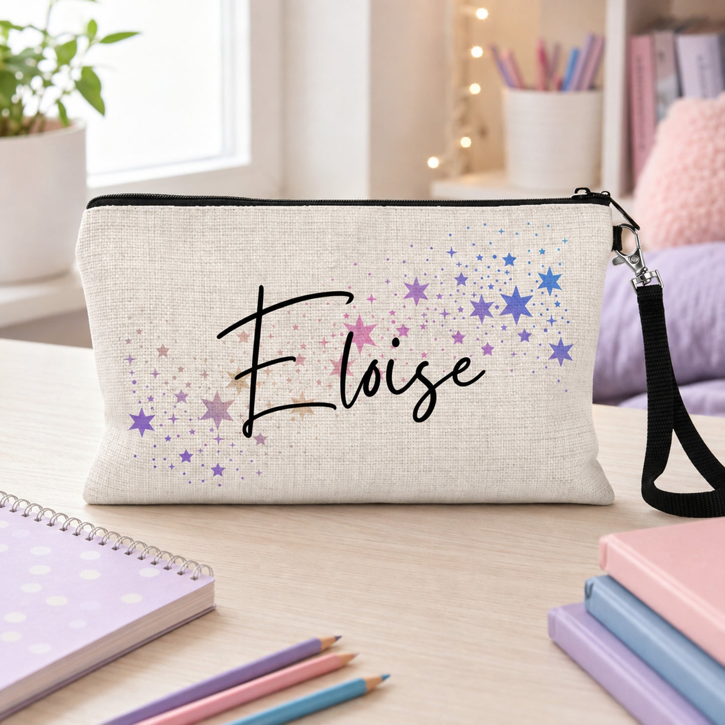 Personalised Pencil Case, Girls Back to School Gift, School Accessories, Personalised School Pouch