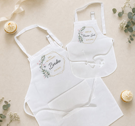 Personalised Wedding Apron - Bride To Be Gifts, Wedding Day Gifts