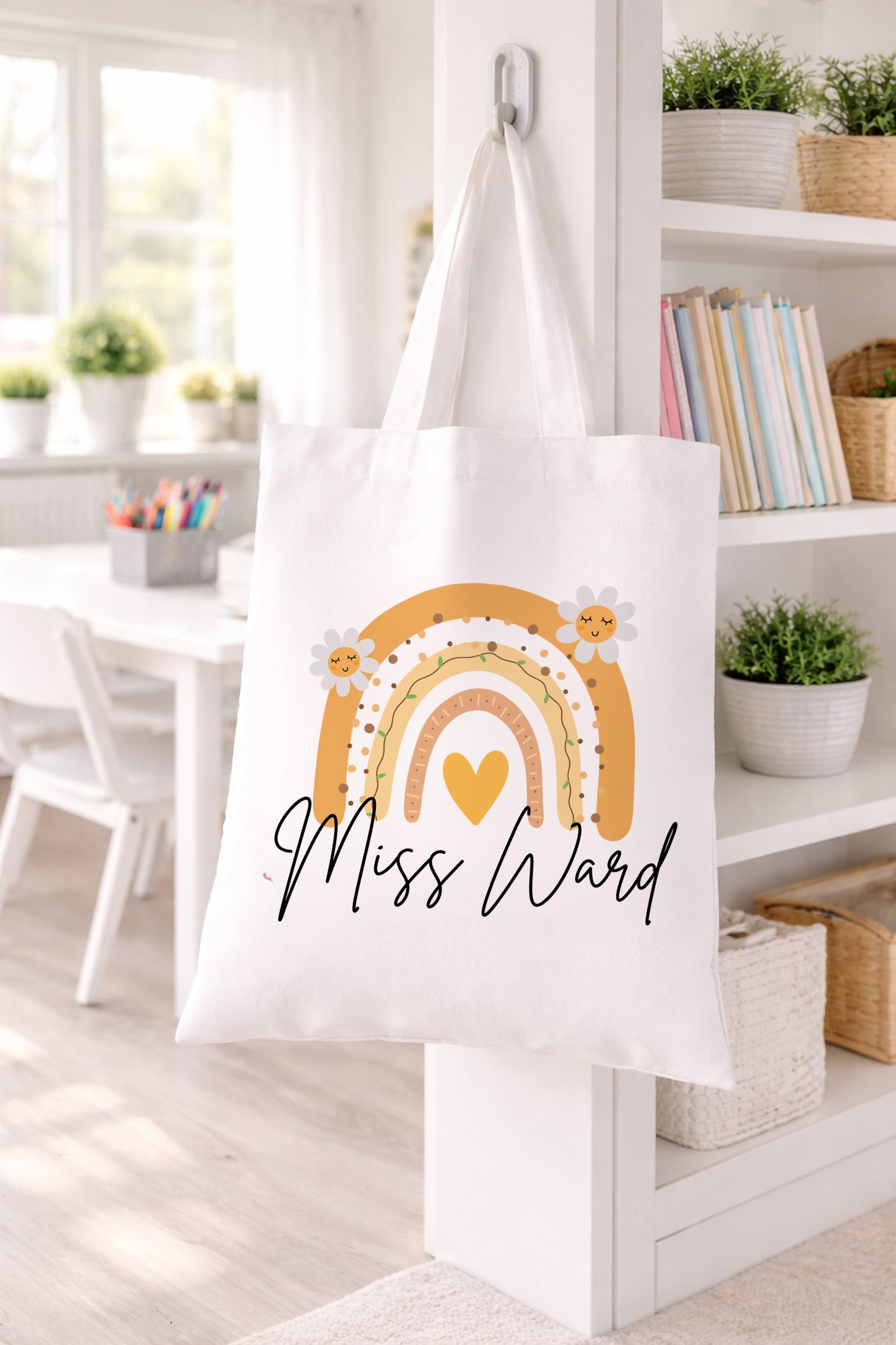 Personalised Teacher Gifts - Teacher Notebook - Tote Bag - Lunch Bag - Orange Theme