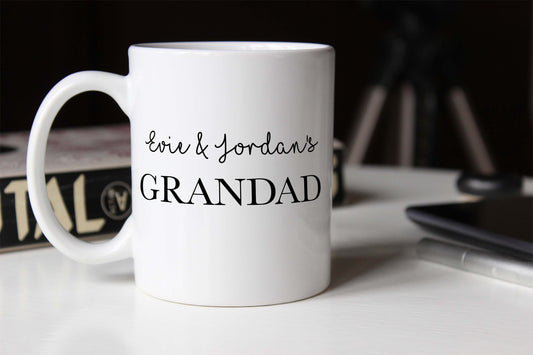 Personalised Grandad Mug From Kids - Christmas Gift For Grandad - Grandparent Gift