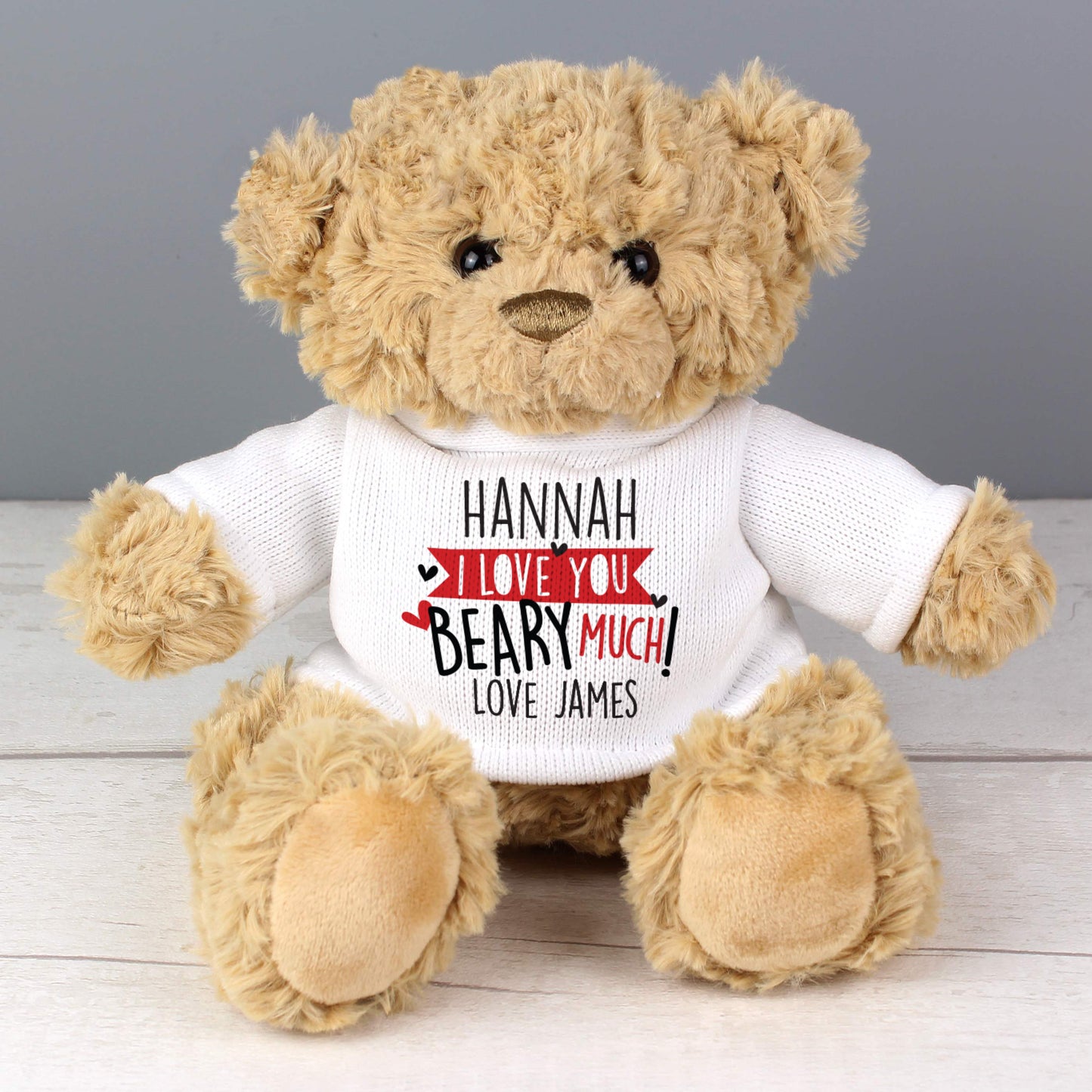 Personalised Love You Beary Much Teddy Bear