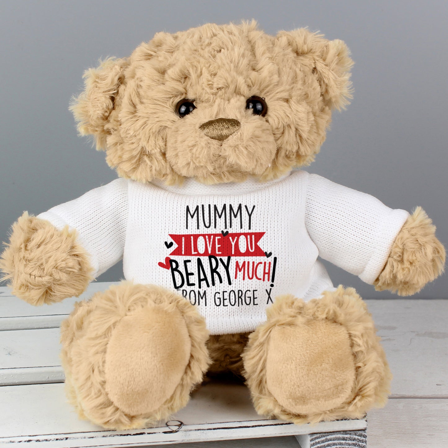 Personalised Love You Beary Much Teddy Bear