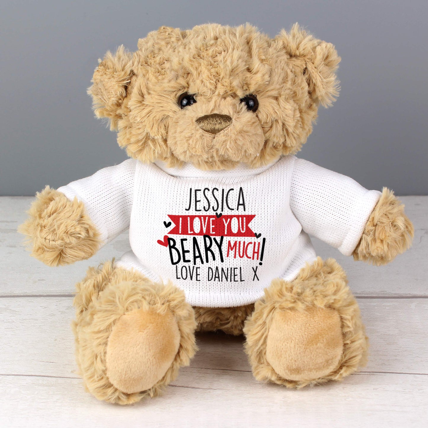 Personalised Love You Beary Much Teddy Bear