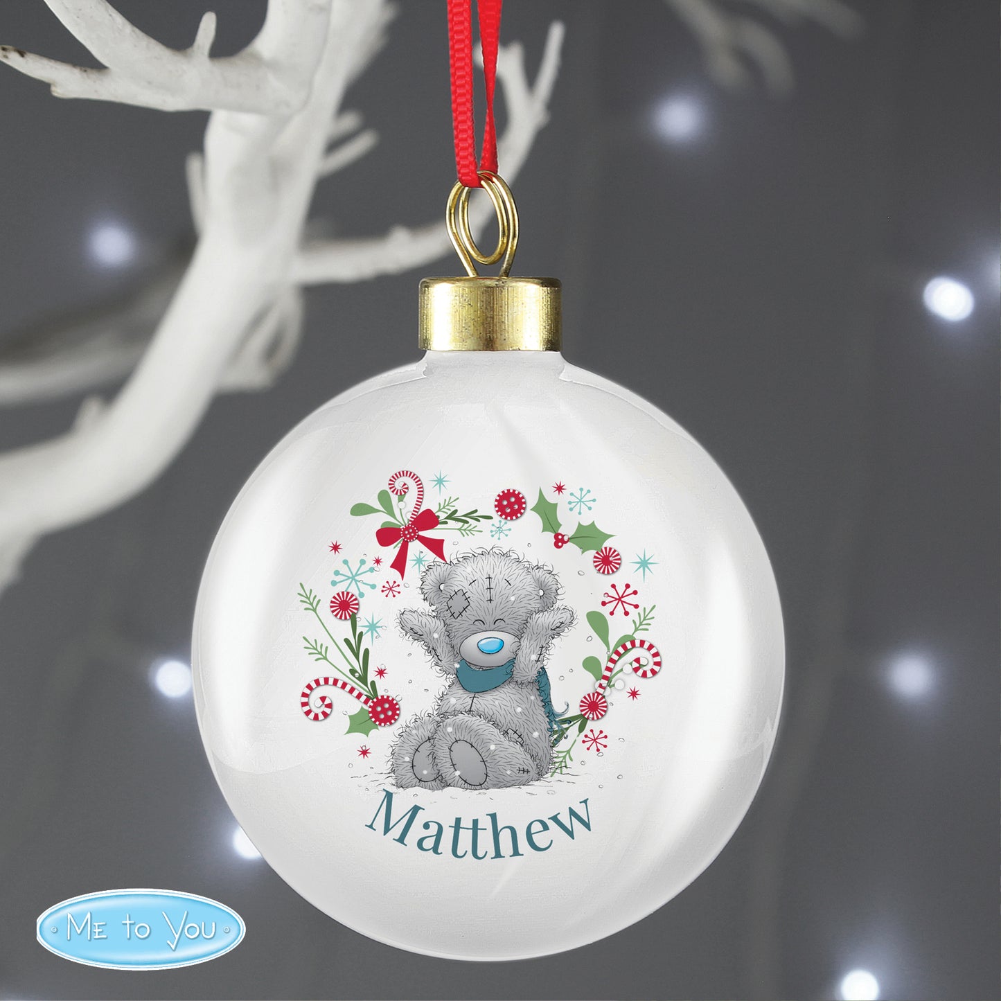 Personalised Me To You 'For Grandad, Dad' Christmas Bauble