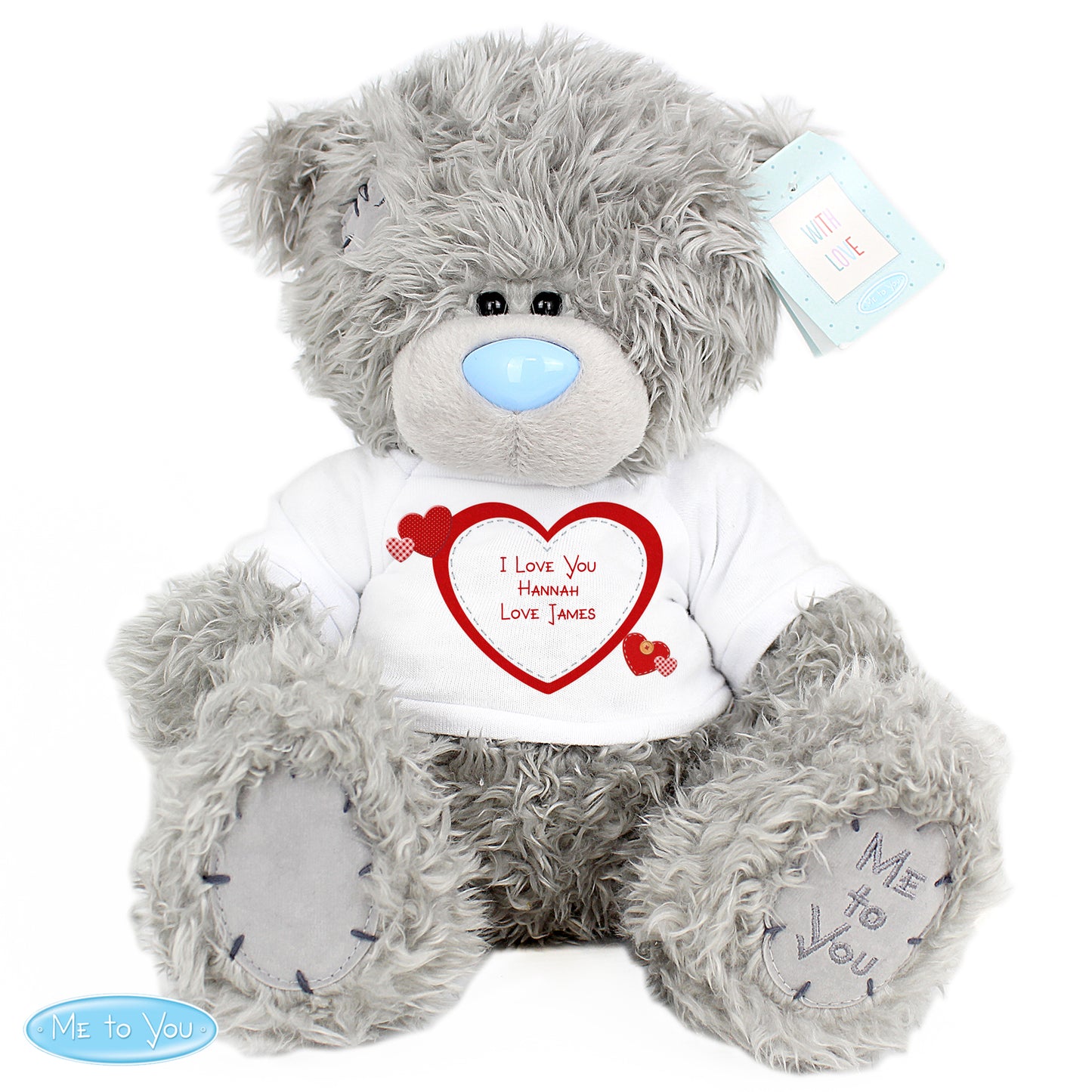 Personalised Me to You Bear with Hearts T-Shirt