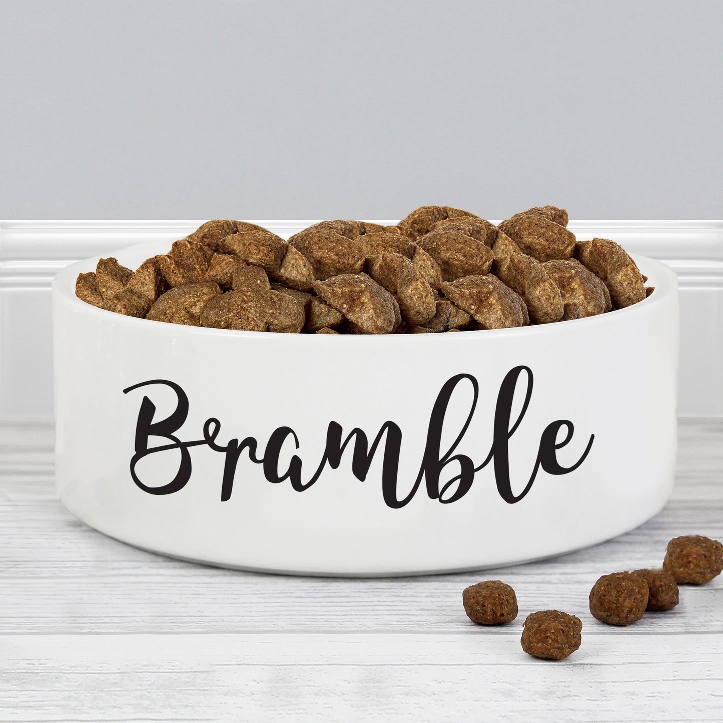 Personalised Any Name Medium White Pet Bowl